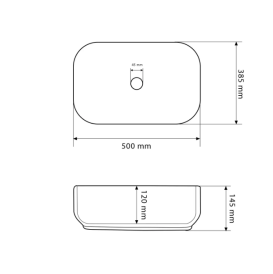 Раковина для ванной VBI PALERMO 50x38,5 см керамика белый VBI-012300