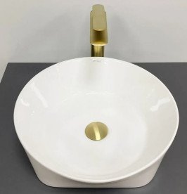 Раковина для ванної VBI Panni ⌀40 см кераміка білий VBI-016500