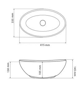 Раковина для ванной VBI Parma 41,5х33,5 см керамика Black marmo glossy VBI-011023