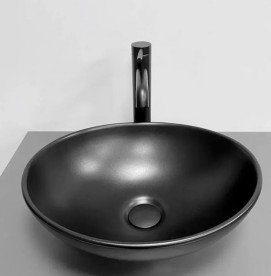 Раковина для ванної VBI Parma 41,5х33,5 см кераміка чорний матовий VBI-011022