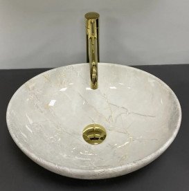 Раковина для ванной VBI Parma 41,5х33,5 см керамика light stone glossy VBI-011026