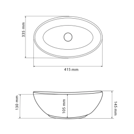 Раковина для ванной VBI PARMA 41,5x33,5 см керамика светлый камень матовый VBI-011006