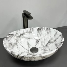 Раковина для ванної кімнати VBI PARMA 41,5x33,5 см кераміка сірий матовий VBI-011010