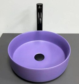 Раковина для ванной VBI Prato ⌀35,5 см керамика lavender matt VBI-011412