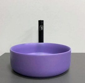 Раковина для ванной VBI Prato ⌀35,5 см керамика lavender matt VBI-011412