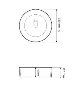 Раковина для ванной VBI Prato ⌀35,5 см керамика lavender matt VBI-011412
