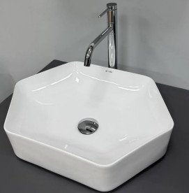 Раковина для ванної VBI Quaglio 48х36 см кераміка білий VBI-012622