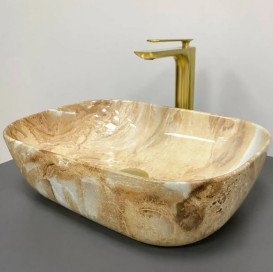 Раковина для ванной VBI Ravenna 45,5х32,5 см керамика Brown onyx glossy VBI-011223