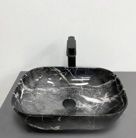 Раковина для ванної VBI Ravenna 46х33,5 см кераміка Black opal glossy VBI-011225