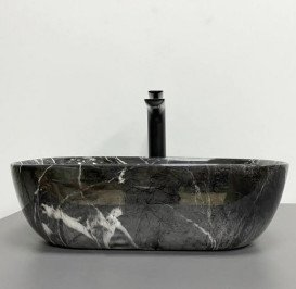 Раковина для ванної VBI Ravenna 46х33,5 см кераміка Black opal glossy VBI-011225