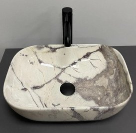 Раковина для ванной VBI Ravenna 46х33 см керамика sand glossy VBI-011231