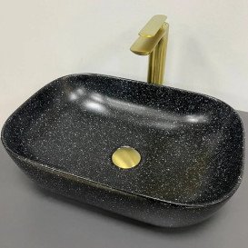 Раковина для ванної VBI Ravenna 46х33 см кераміка Space black matt VBI-011221