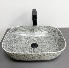 Раковина для ванної VBI Ravenna 46х33 см кераміка Space grey matt VBI-011222