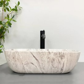 Раковина для ванной VBI RAVENNA 46x32,5 см керамика камень матовый VBI-011217