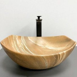 Раковина для ванної VBI Ronta 42х38, 5 см кераміка Brown Stone Matt VBI-017303