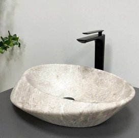 Раковина для ванної VBI Rotello 51х37,5 см кераміка Stone matt VBI-017101