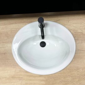 Раковина для ванної кімнати VBI SALERNO 56x47,5 см кераміка білий VBI-018000