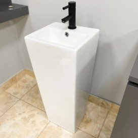 Раковина для ванної кімнати VBI SAVONA 32,5x32,5 см кераміка білий VBI-019012