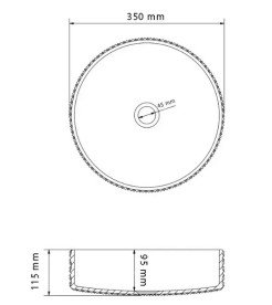 Раковина для ванной VBI Sepino ⌀35 см стекло черный VBI-016301