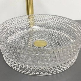 Раковина для ванної VBI Sepino ⌀35 см скло прозорий VBI-016300