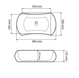 Раковина для ванной VBI Talone 44х34 см керамика белый VBI-017400