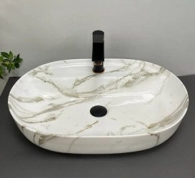 Раковина для ванной VBI Terni 59,5х41 см керамика lava VBI-011805