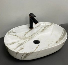 Раковина для ванной VBI Terni 59,5х41 см керамика lava VBI-011805