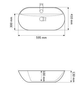 Раковина для ванной VBI Terni 59,5х41 см керамика lava VBI-011805