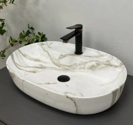 Раковина для ванной VBI Terni 59,5х41 см керамика lava VBI-011805