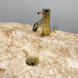 Раковина для ванной VBI Terni M 80х41 см керамика Travertine VBI-011804