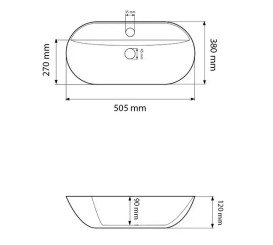 Раковина для ванной VBI Terni S 50,5х38 см керамика белый VBI-011802