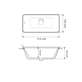 Раковина для ванной VBI TORITTO 51x35 см керамика белый VBI-018020