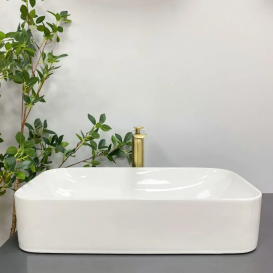 Раковина для ванної кімнати VBI TREVI 61x35 см кераміка білий VBI-012604