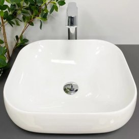 Раковина для ванної кімнати VBI TRICASE 44x39 см кераміка білий VBI-015800