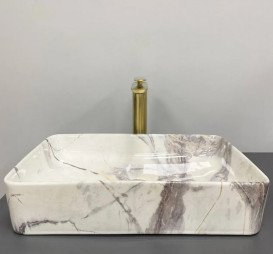 Раковина для ванной VBI Triest 51,5х35 см керамика Stains Sand VBI-012712