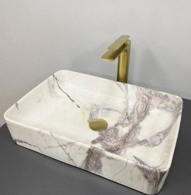 Раковина для ванной VBI Triest 51,5х35 см керамика Stains Sand VBI-012712