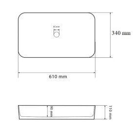 Раковина для ванной VBI Triest 61х34 см керамика lava VBI-012715