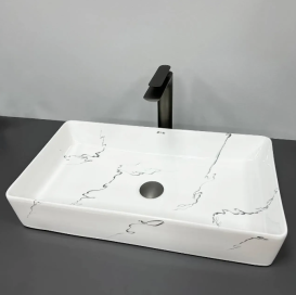 Раковина для ванной VBI TRIEST 61x34,5 см керамика мармо глянцевый VBI-012704