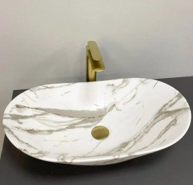 Раковина для ванной VBI Turin 60,5х36 см керамика Lava matt VBI-011511