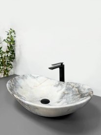 Раковина для ванной VBI TURIN 60,5x35,5 см керамика гранит матовый VBI-011503