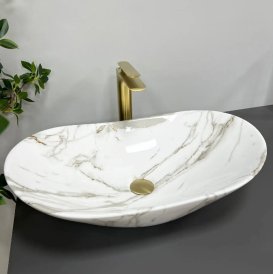 Раковина для ванной VBI TURIN 61,5x36 см керамика лава глянец VBI-011506