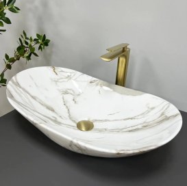 Раковина для ванной VBI TURIN 61,5x36 см керамика лава глянец VBI-011506