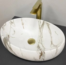 Раковина для ванной VBI Veneto 46х31,5 см керамика Lava matt VBI-012810