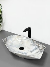 Раковина для ванної кімнати VBI VENEZIA  S 57,5x37 см кераміка граніт глянсовий VBI-012402
