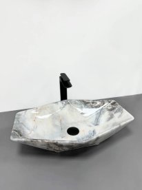 Раковина для ванної кімнати VBI VENEZIA  S 57,5x37 см кераміка граніт глянсовий VBI-012402