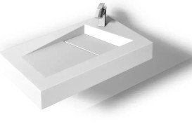 Раковина для ванной VBI Verna 100х46 см искусственный камень белый VBI-019936