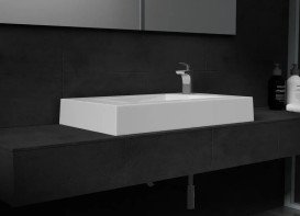 Раковина для ванной VBI Verna 80х46 см искусственный камень белый VBI-019935