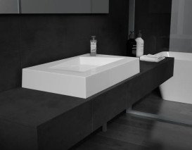 Раковина для ванной VBI Verna 80х46 см искусственный камень белый VBI-019935