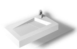 Раковина для ванной VBI Verna 80х46 см искусственный камень белый VBI-019935