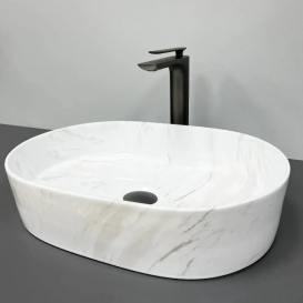 Раковина для ванної кімнати VBI VERONA 50 50x34 см кераміка природний мармо глянсовий VBI-011315
